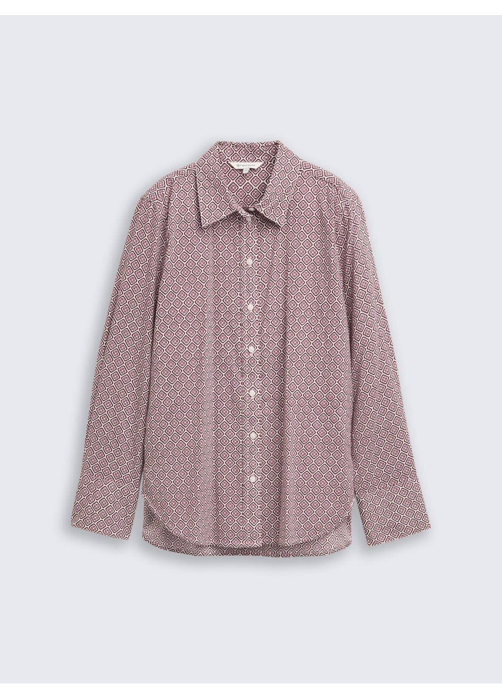 Красная рубашка с абстрактным узором Tom Tailor