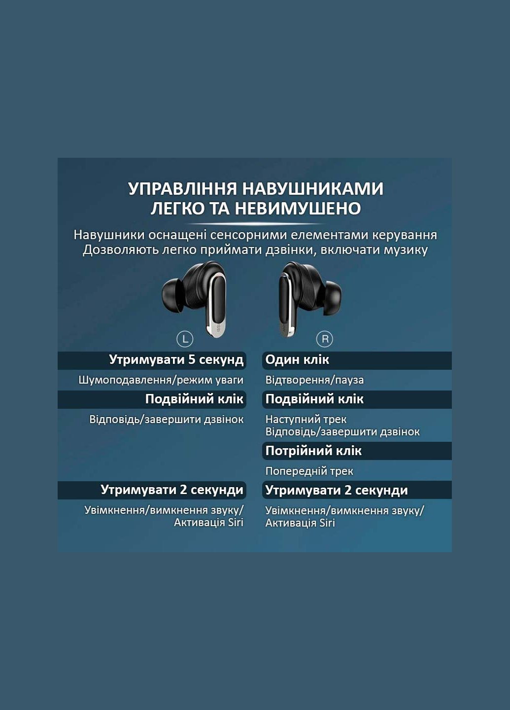 Наушники беспроводные V8 TWS Earbuds с LED дисплеем, Bluetooth 5.3, ANC, 530mAh, IPX5 Gold No Brand (322707502)