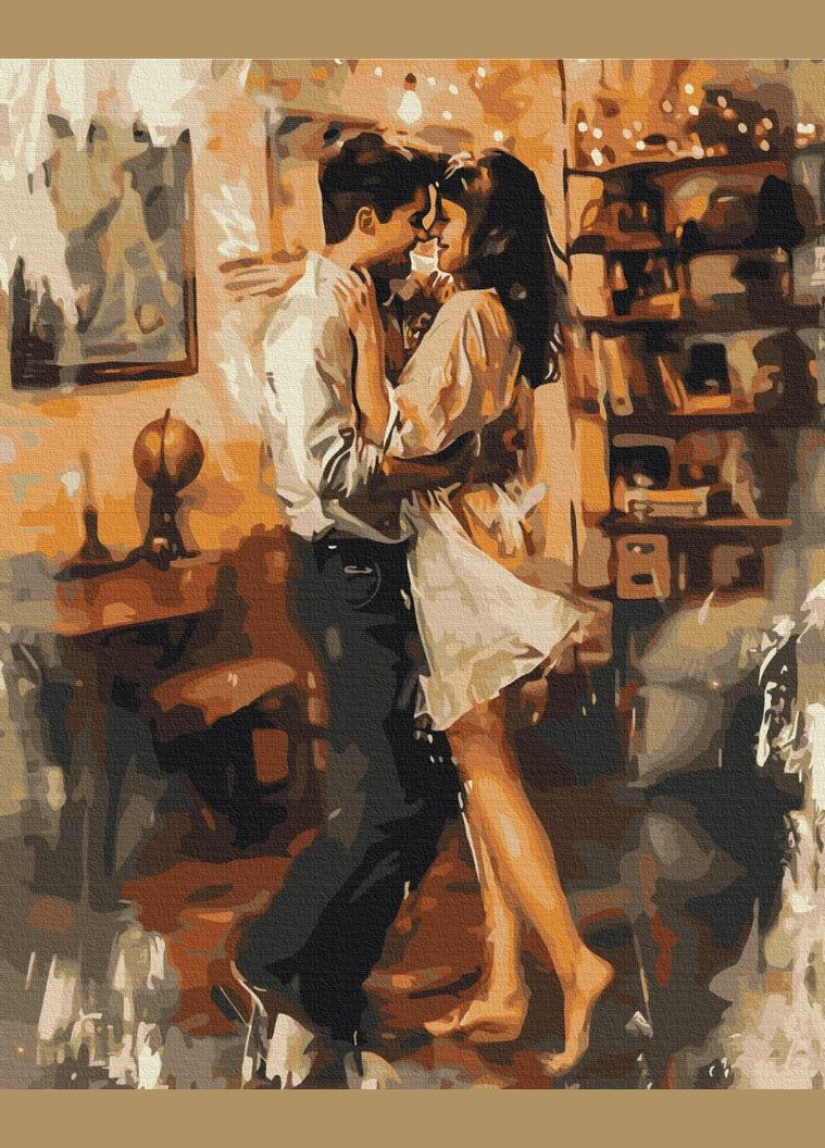 Картина за номерами " В обіймах кохання " 40x50 см Brushme (371804583)