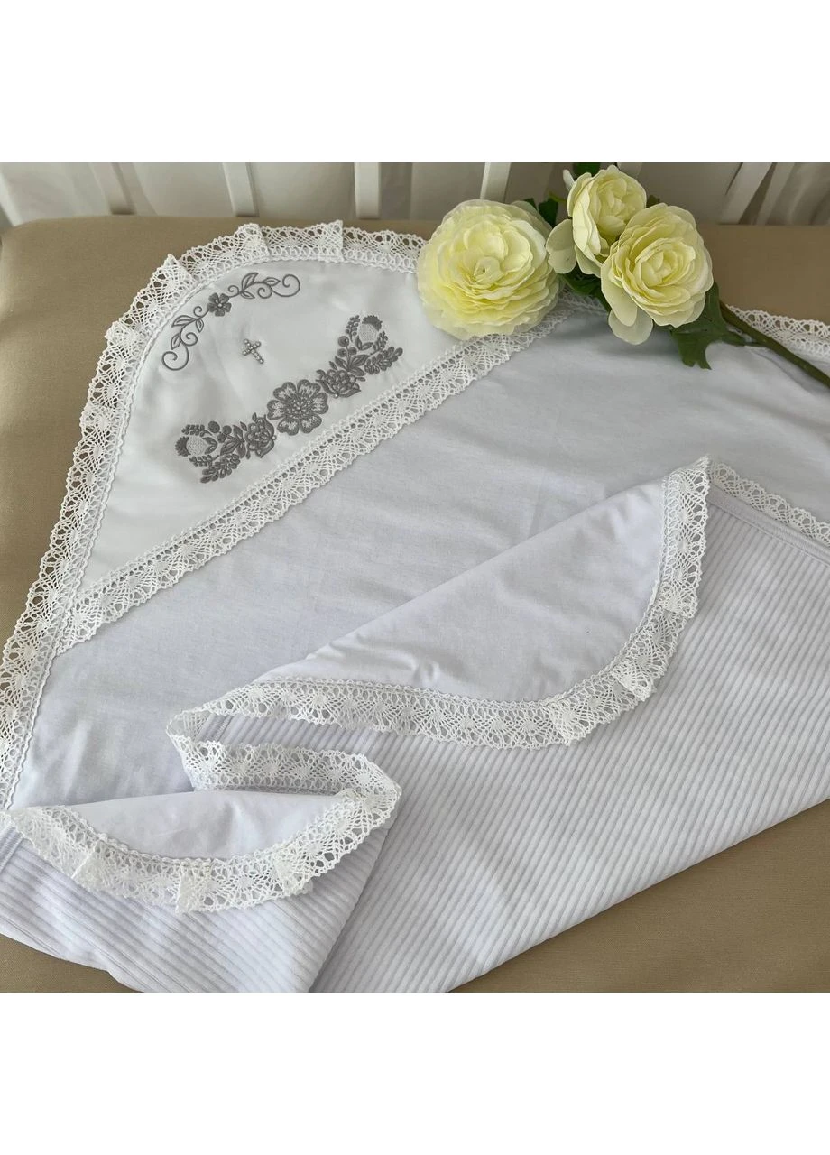 Крижма "Мальва В" Велюр, жаккард, кулір 91448852 BetiS (365302213)