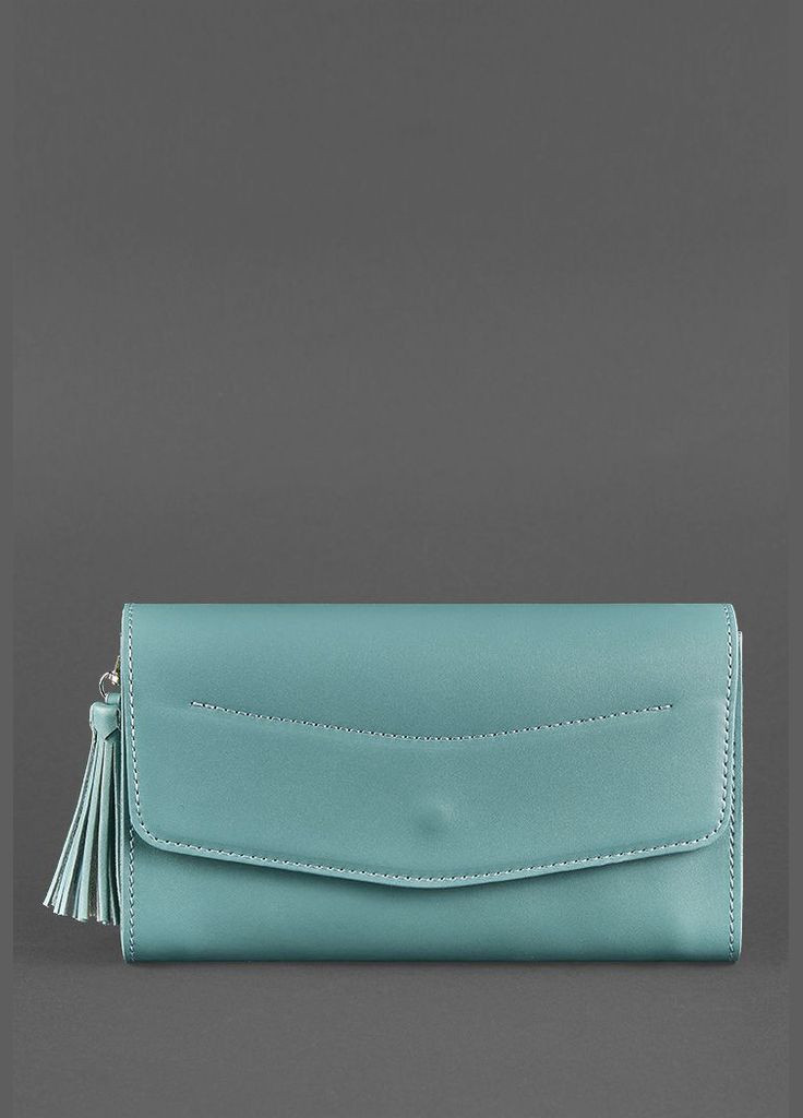 Кожаная женская сумка Элис бирюзовая (A-026269) BlankNote клатч (327874277)