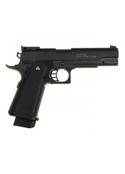 Страйкбольный пистолет с кобурой Colt M1911 Hi-Capa G6+ металл черный Galaxy (354823815)