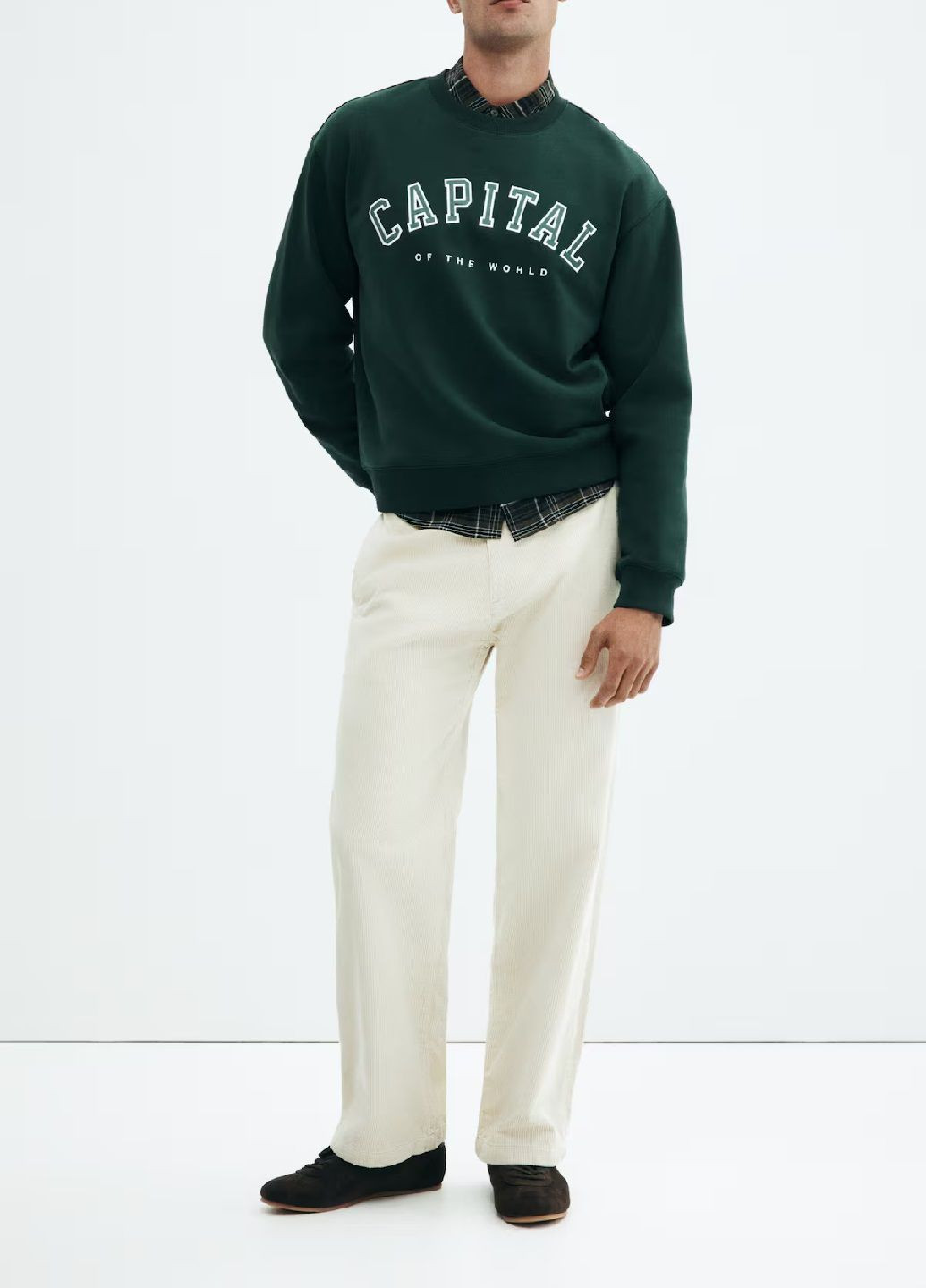 Темно-зелений світшот H&M (361966428)