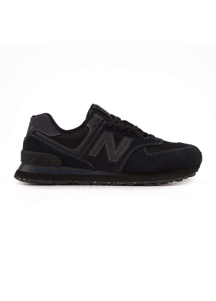 КРОССОВКИ ЖЕНСКИЕ NEW BALANCE 574 V2 FULL BLACK НЬЮ БЕЛАНС 574 No Brand чёрные демисезоны (368888113)