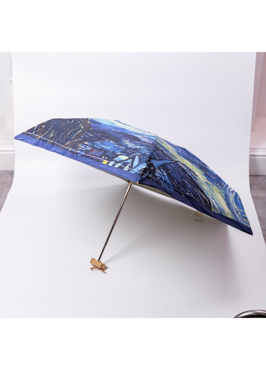 Комбінована} парасолька механічна ван гога «зоряна ніч» міцна надійна з поліестеру діаметр 91 см hp-23-1bl Yiwu (369673541)