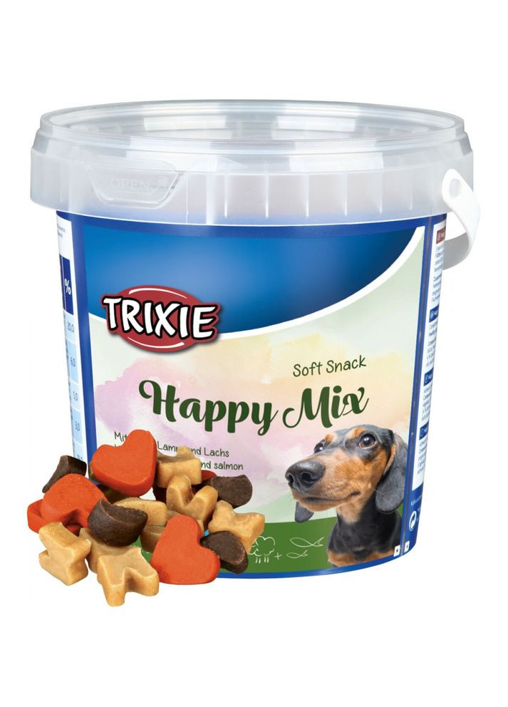 Лакомство Soft Snack Happy Mix для собак с курицей ягненком и лососем 500 г Trixie (355252933)