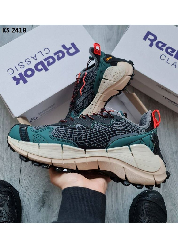 КРОССОВКИ ЖЕНСКИЕ REEBOK ZIG KINETICA 2.5 EDGE TURQUOISE РИБОК ЗИГ КИНЕТИКА No Brand комбинированные демисезоны (368884436)