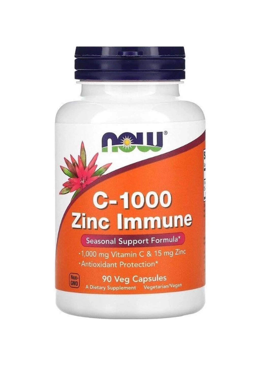 Вітамін C C-1000 Zinc 15 mg Immune 90 Veg Caps Now Foods (301862083)