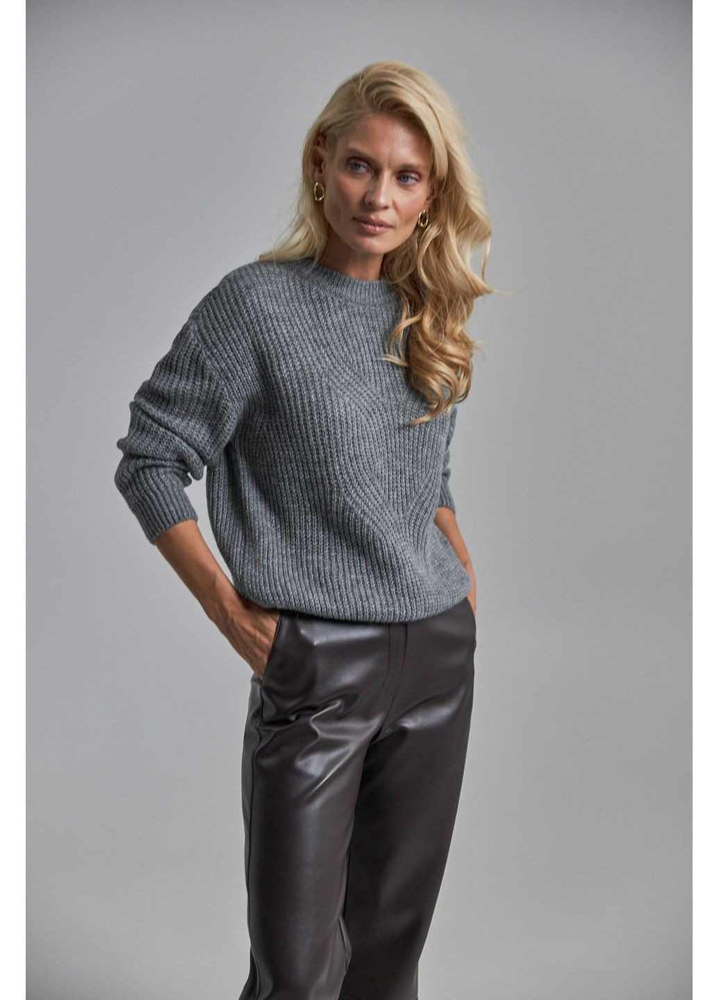 Джемпер из шерстяной премиум пряжи 2894 Triko Bakh (368778939)