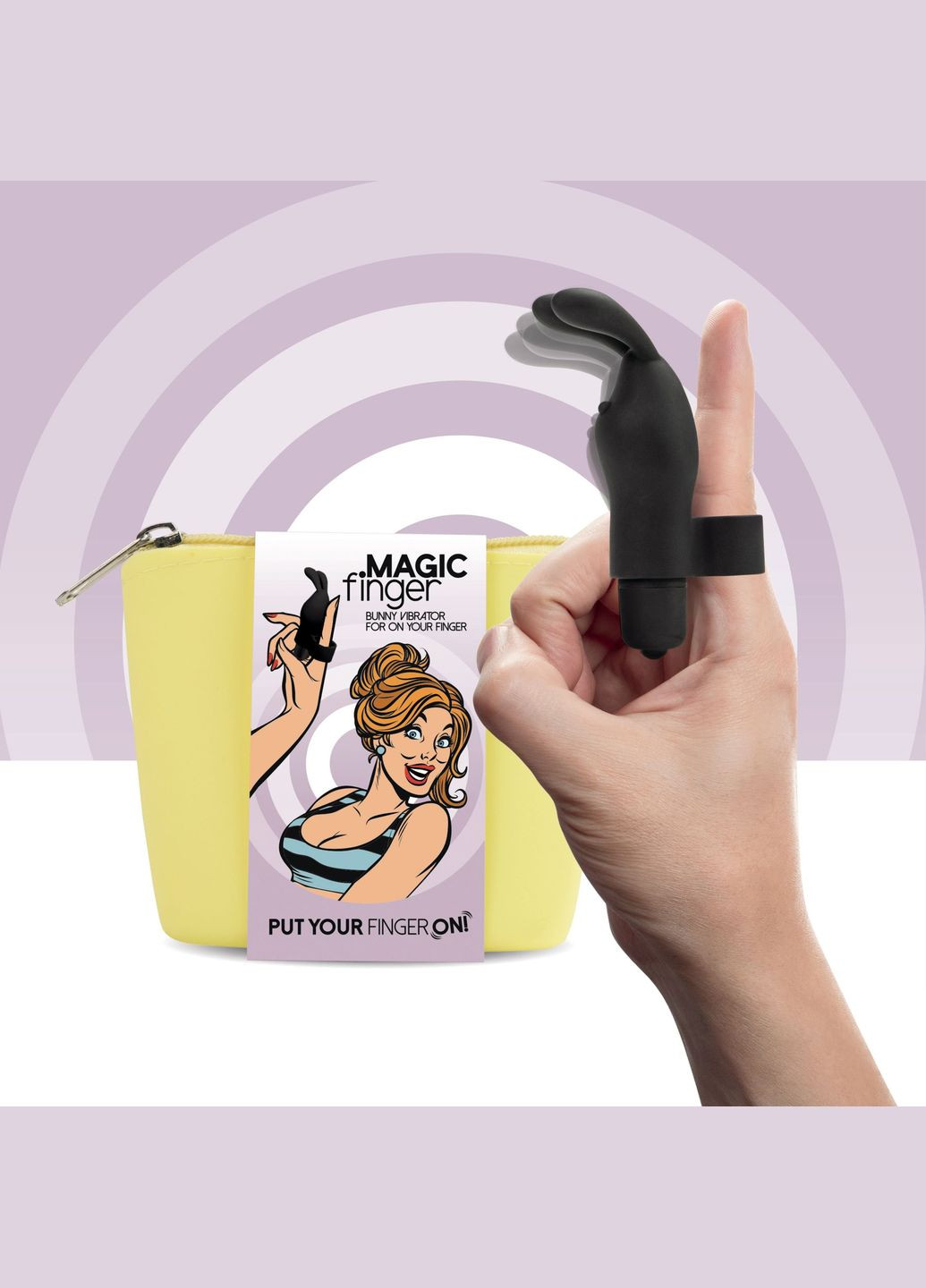 Вібратор на палець Magic Finger Vibrator Black FeelzToys (291442326)