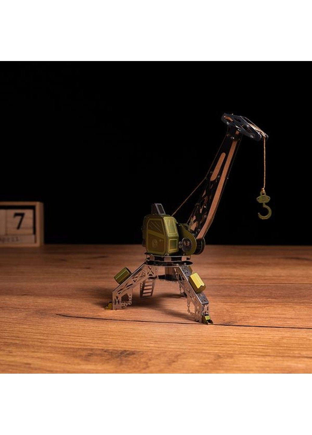 Коллекционная модель-конструктор Mighty Machine Портовый кран механический двухцветный (MT055) Metal Time (331297638)