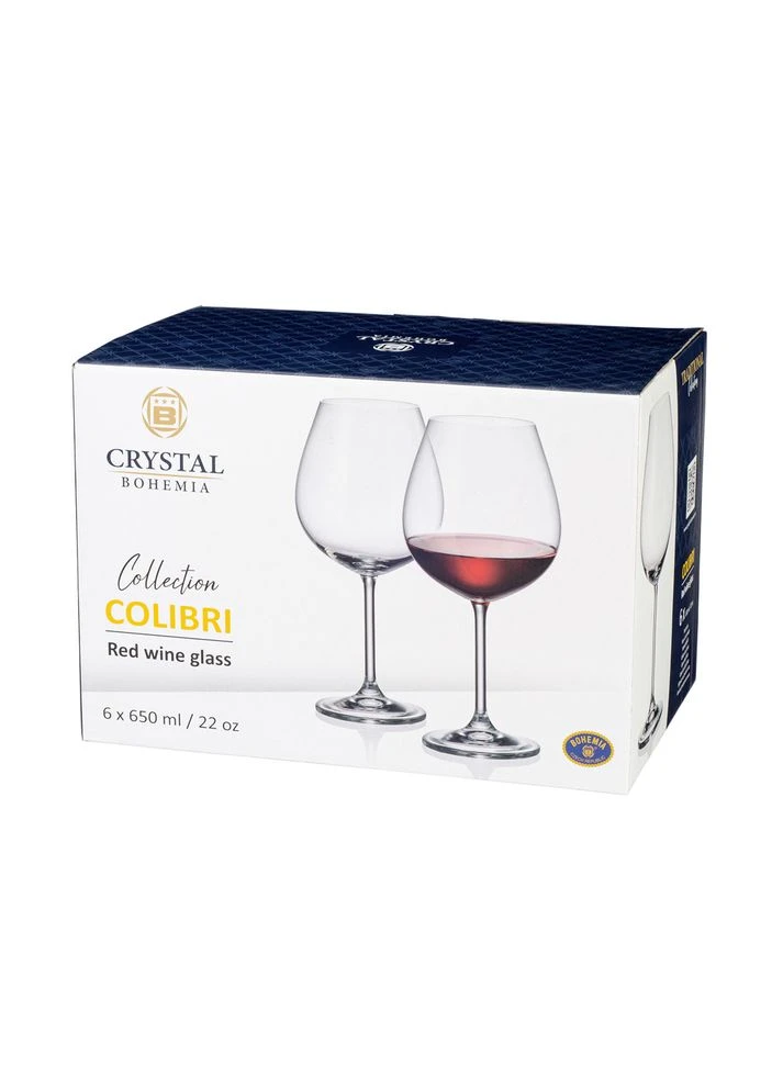 Набір келихів для вина Gastro 4S032/00000/650 (650 мл, 6 шт) Bohemia (387204099)