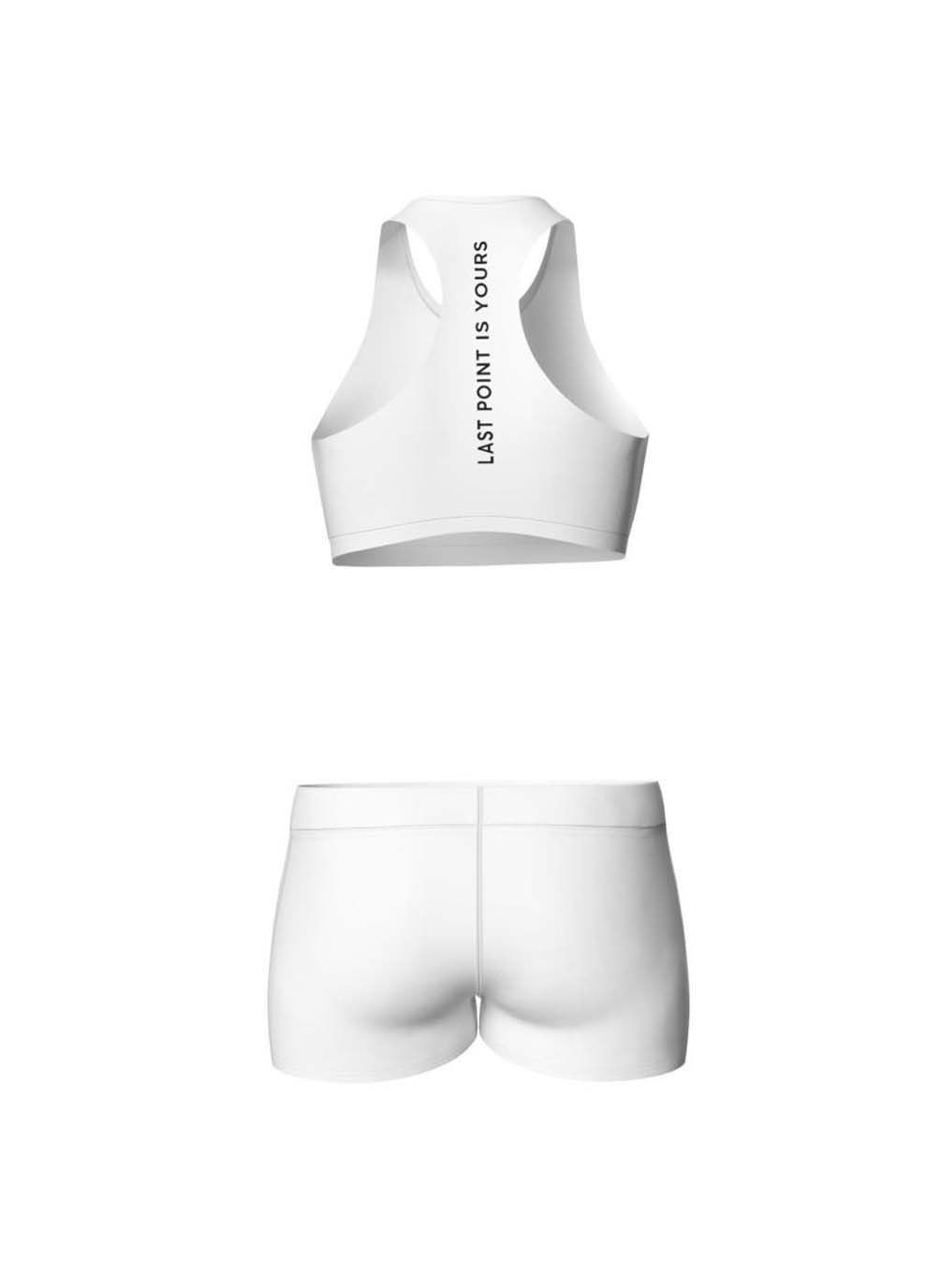 Черно-белое спортивное женское платье 7/6 anna dress белый черный Seven Six однотонное