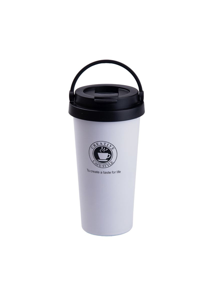 Термочашка Creative Cafe Style 500 мл с ручкой, Happy Life (324070144)