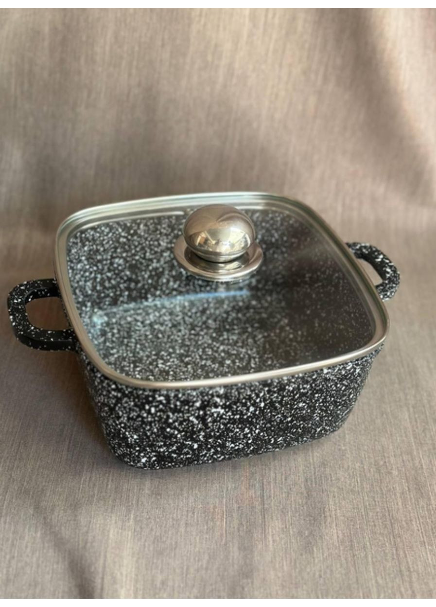 Кастрюля-казан ST-3027 с антипригарным покрытием 5 л черная Styleberg (359401946)