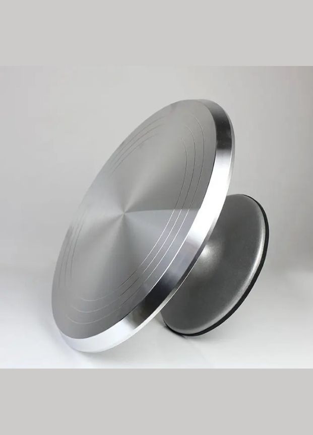 Кондитерський набір для декорування тортів "Майстер Кондитер" / Алюмінієвий Столик, Лопатки, Шпатель, Насадки No Brand (314773739)