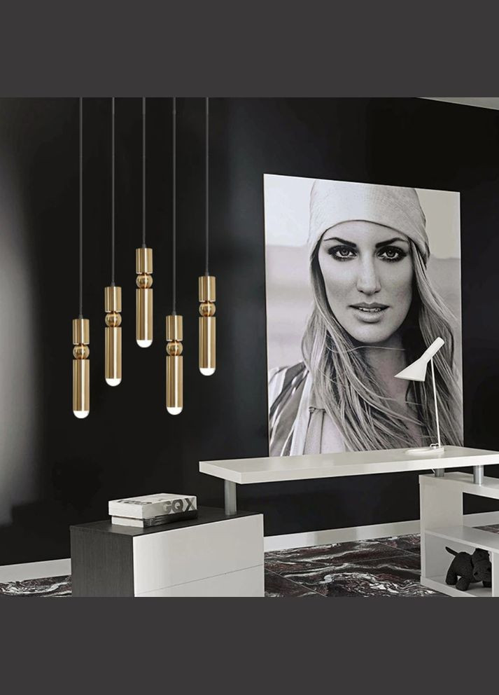 Люстра підвісна на 1 лампочку 26889 Латунь 40-180х10х10 см. Sunnysky (364760014)