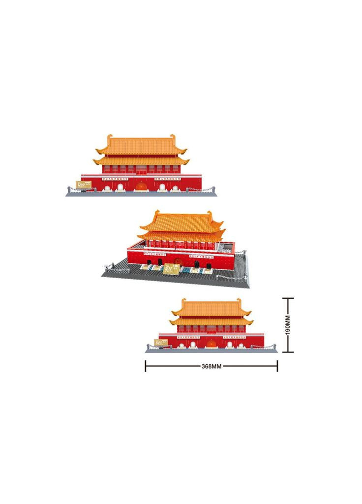 Конструктор Ворота небесного спокойствия - Башня Тяньаньм (m172716) Wange Брама небесного спокою - Вежа Тяньаньм (367065426)