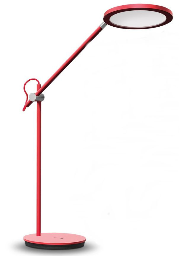 Светодиодная настольная лампа VLTF15R 20W 4100K с естественным цветопередачей, управлением жестами и ночником, красная Videx (282312685)