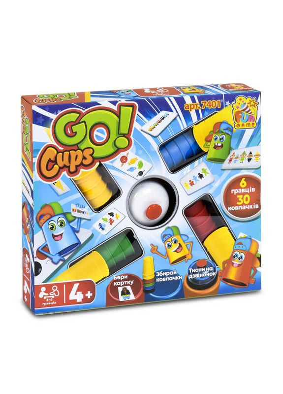 Настільна гра "Go Cups" 7401, в коробці (6945717431638) Fun Game (292709049)