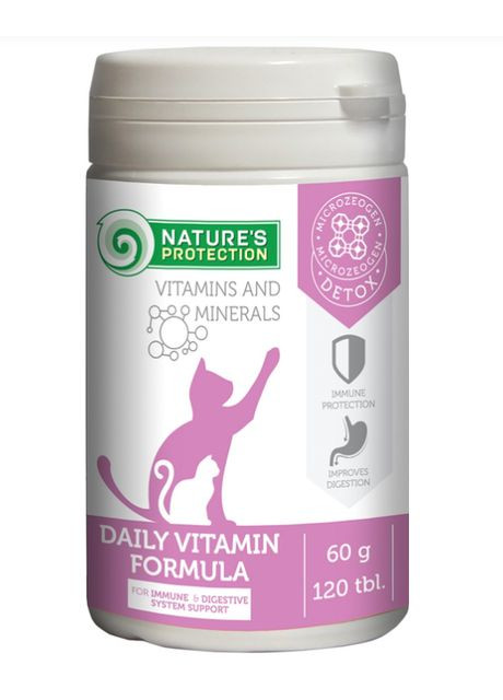 Пищевая добавка для иммунитета и улучшения пищеварения Daily Vitamins Formula, 120 табл. (CAN63299) Nature's Protection (362151724)