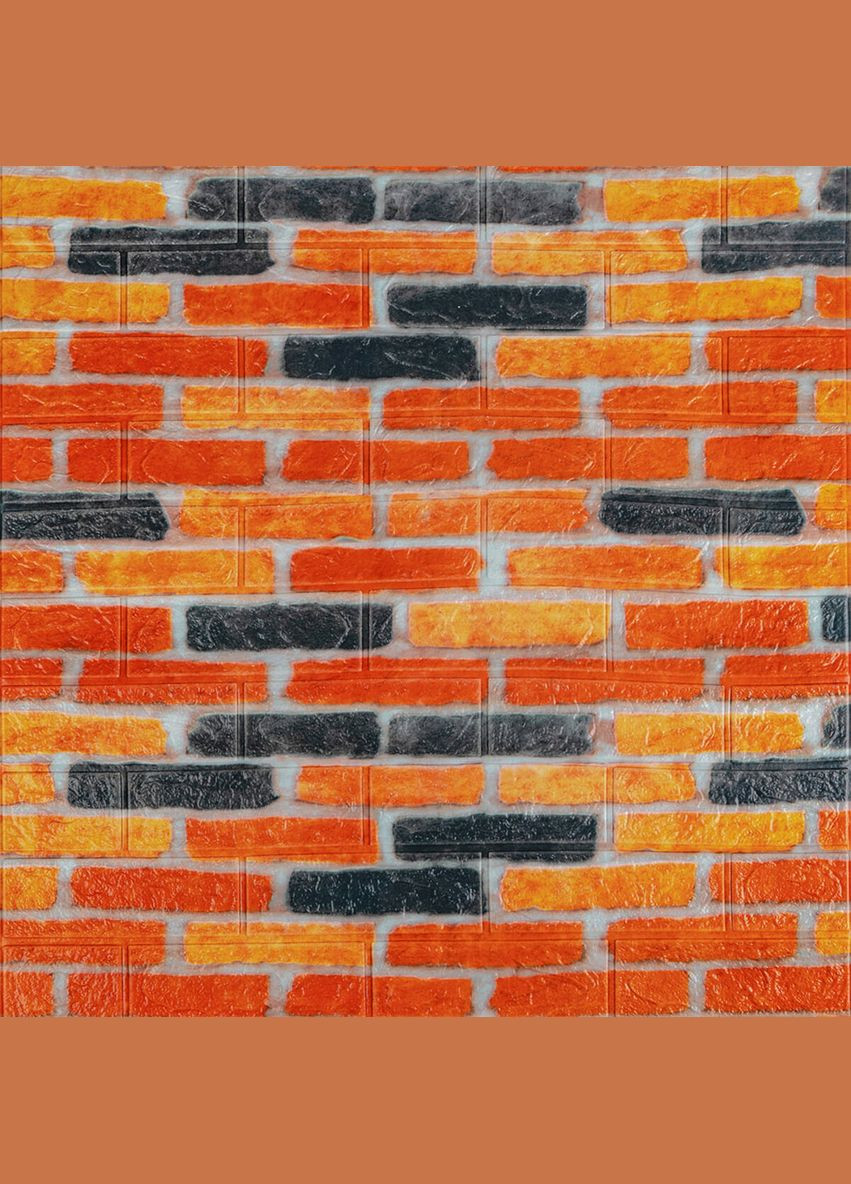 Самоклеюча 3D панель під бежево-коричневу катеринославську цеглу 20000x700x3мм SW-00002570- Sticker Wall (316101044)