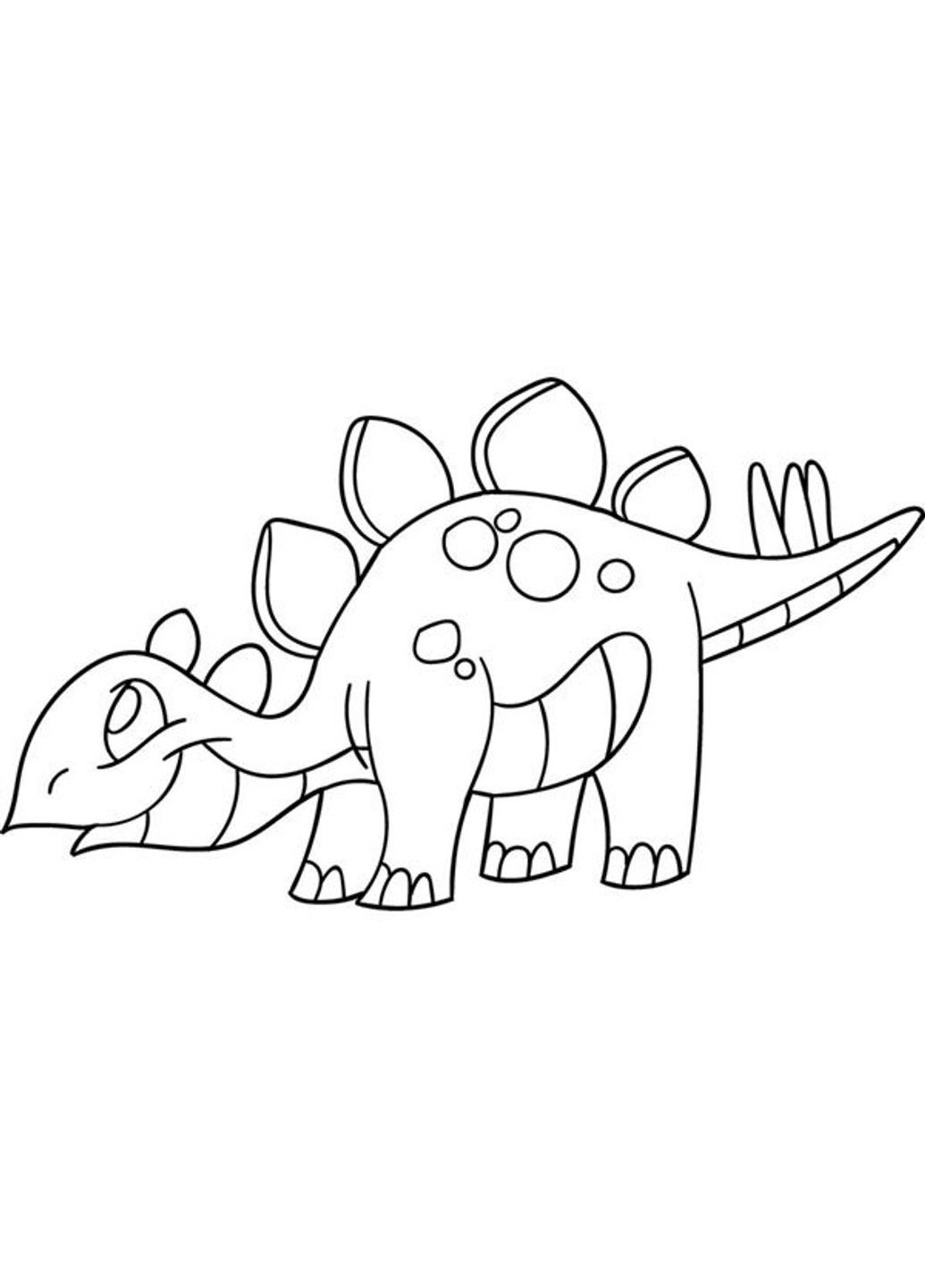 Дитяча розмальовка Стегозаврик 25х30 см (15057-AC) Artcraft (335055778)