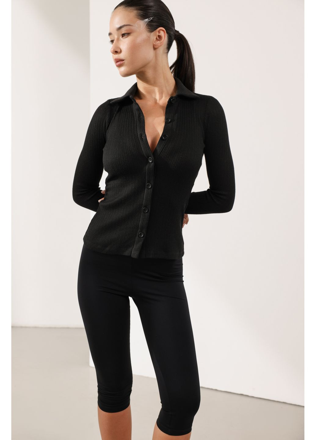 Кардиган із коміром поло 818-1 Papaya (350908519)