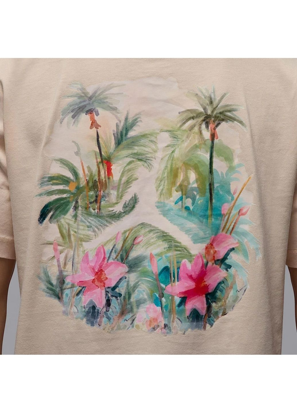 Бежевая футболка мужская flight essentials beige Nike