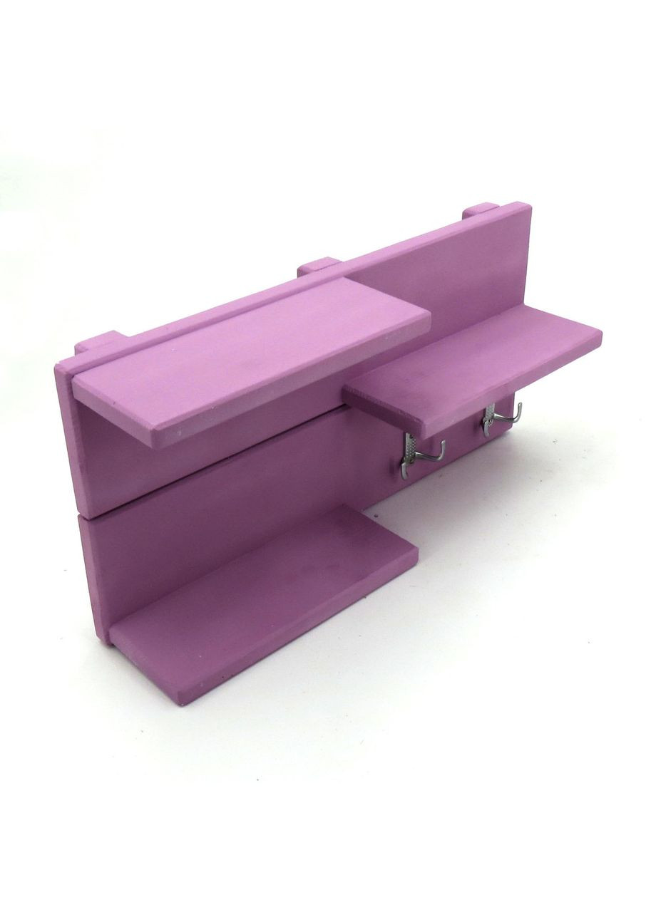 Полиця для ванної з дерева Кассель флокс (ВНП-001455) No Brand (328091947)