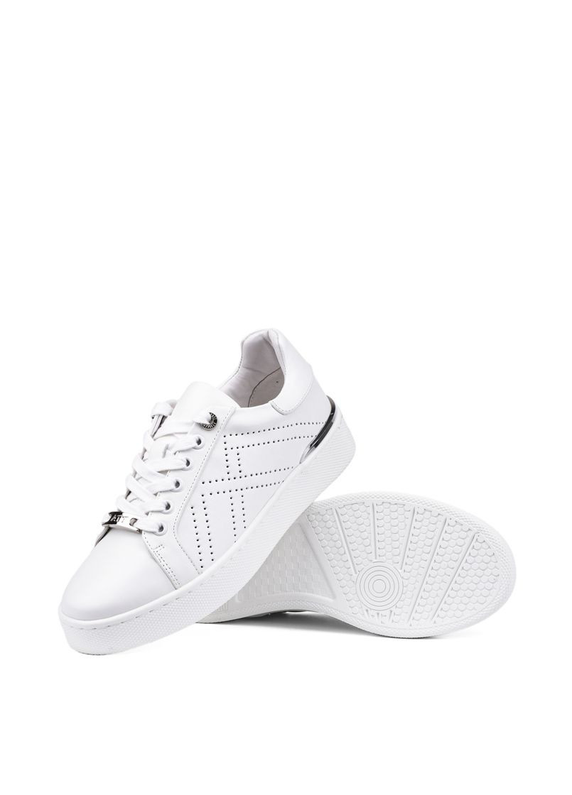 Білі жіночі кеди 2206-c11 білий шкіра MIRATON