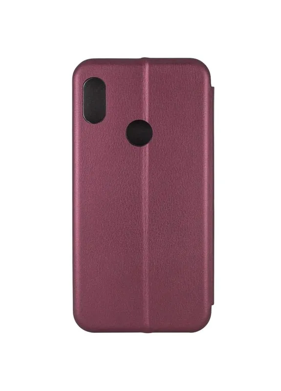 Чехол-книжка для Xiaomi Redmi Note 5 Pro/Note 5 бордовый искусственная кожа с подставкой 360 градусов No Brand (402067235)