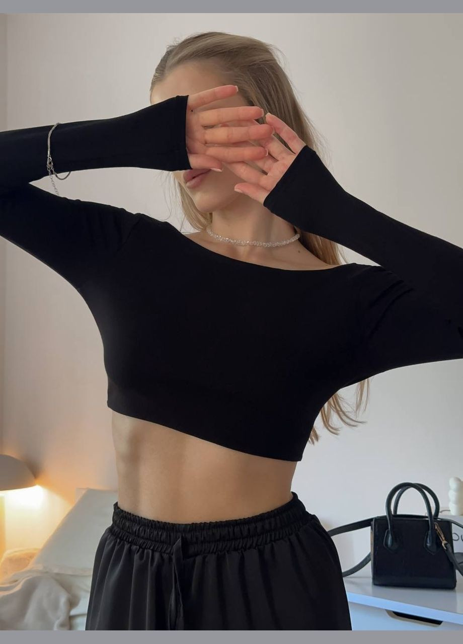 Стильний топ з відкритою спинкою No Brand Р4942-315/1 (347176087)