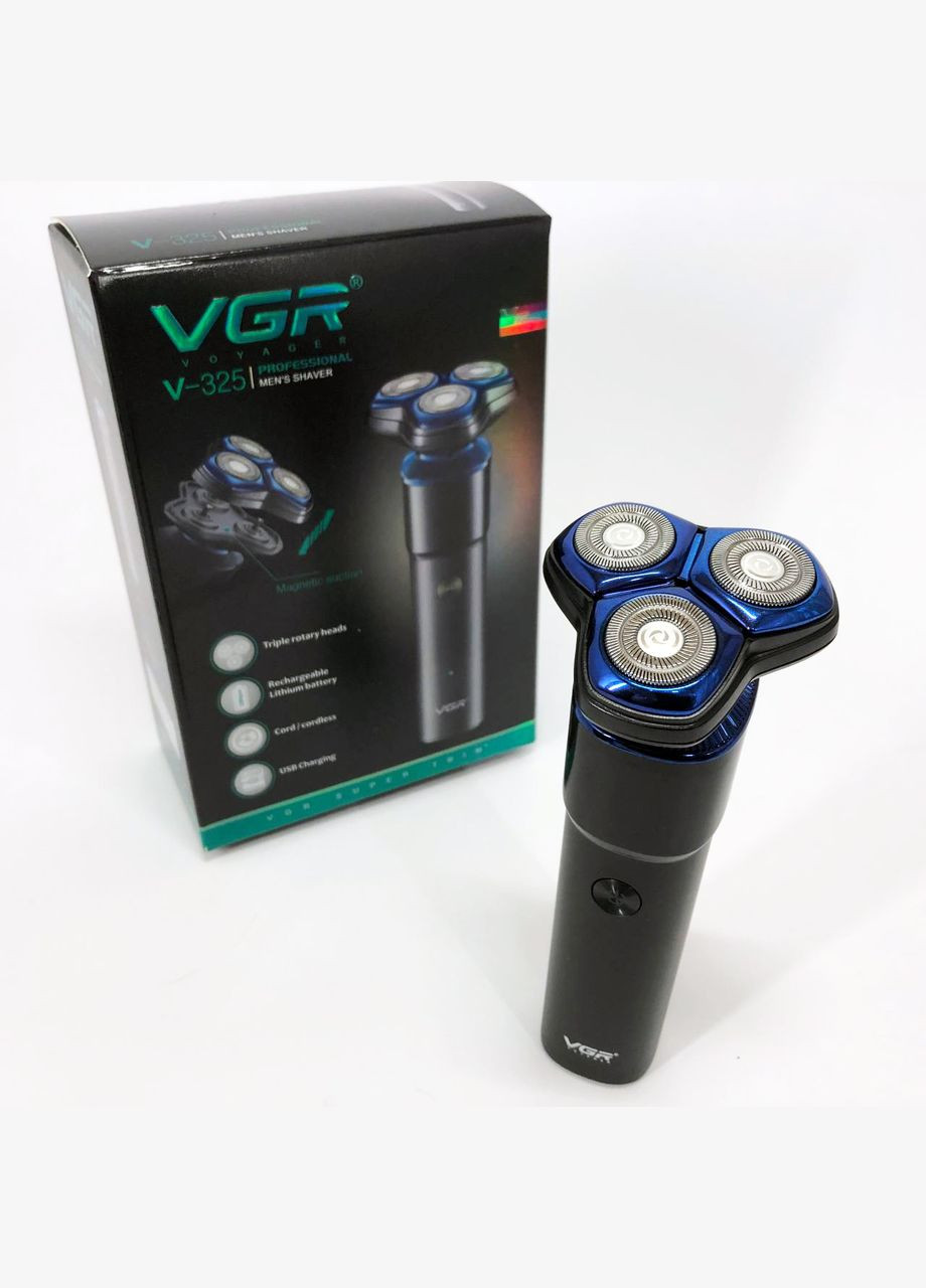 Електробритва V-325, тример бездротовий, машинка чоловіча для гоління, тример для вусів VGR (364664551)
