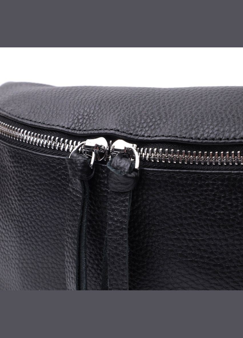 Шкіряна кроссбоді для жінок в класичному кольорі через плече з чорним міні гаманцем 22666 Vintage (329196768)