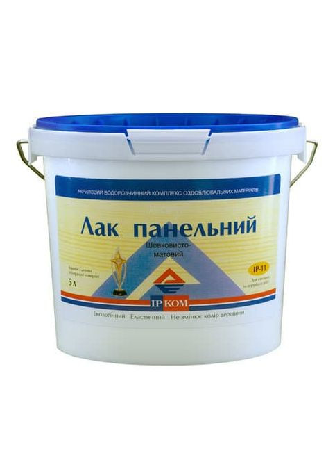 Лак панельный ИР-11 ИРКОМ шелковисто-матовый прозрачный 5 л. Ircom Decor (360880221)