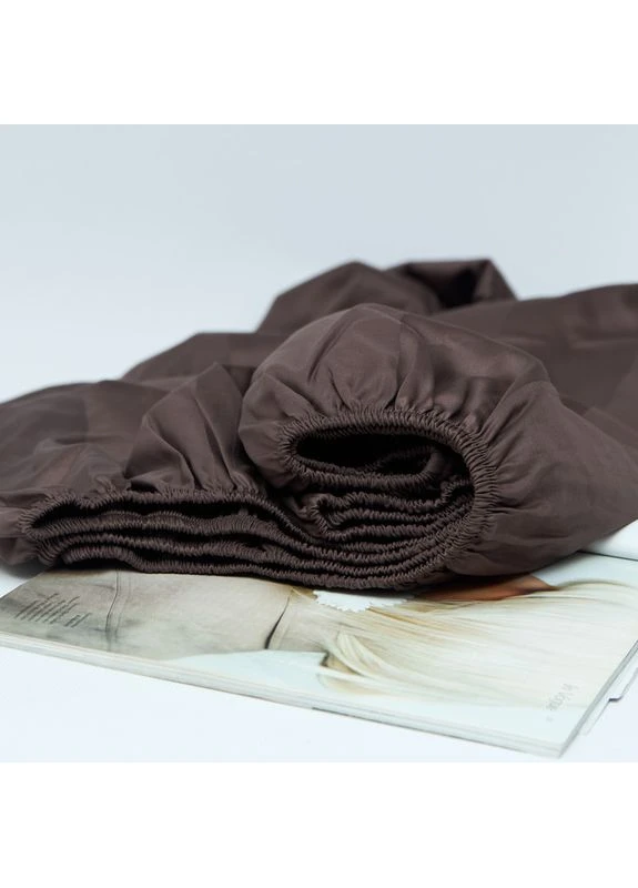 Простыня на резинке Satin Stripe 90х200х25 см (MS-850006884) Moon&Star Arabica (394448864)