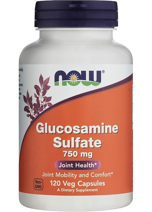 Капсули "Глюкозамін сульфат", 750 мг Glucosamine Sulfate 750 mg 240шт (874394-143155) Now Foods (368614061)