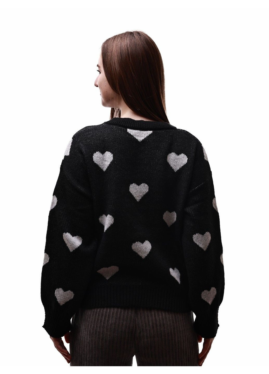 Чорний светр жіночий No Brand