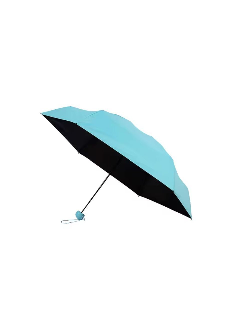Блакитна} міні-парасолька капсула у футлярі середня (298112525)