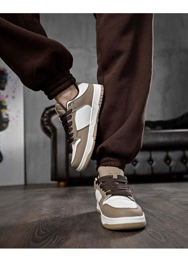 Женские кроссовки Air Force camel No Brand кофейные демисезоны (361147202)