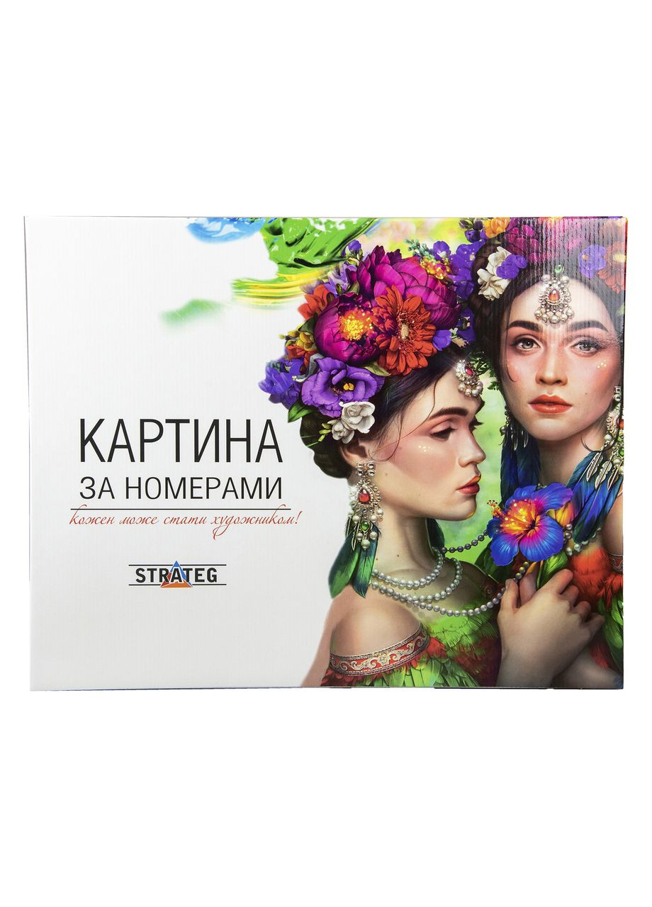 Подарункове паковання для картини для жінок із квітковим дизайном картонна для подарунка Strateg (362429790)