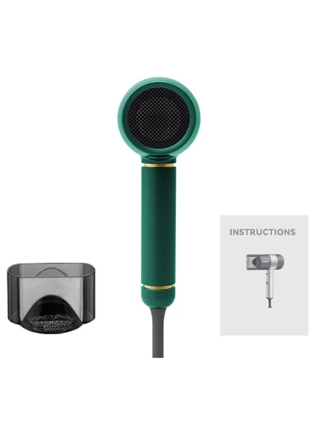 Дорожний фен Kemei Km-8228 з іонізацією No Brand (332637593)