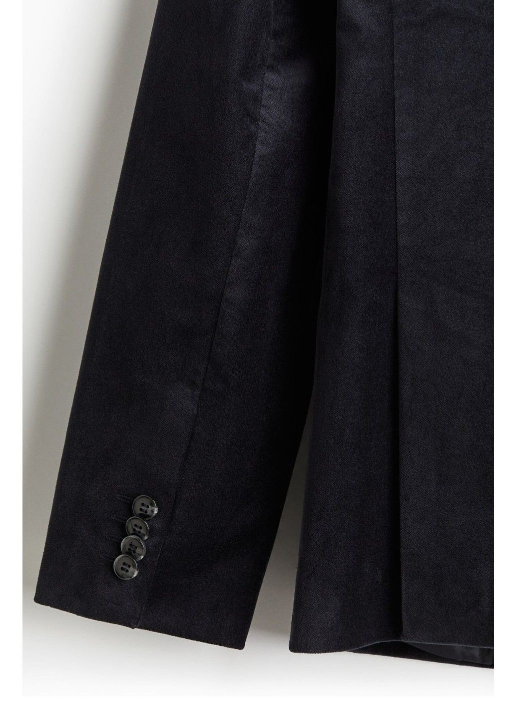 Темно-синяя демисезонная мужской бархатный пиджак slim fit (58182) s темно-синий H&M