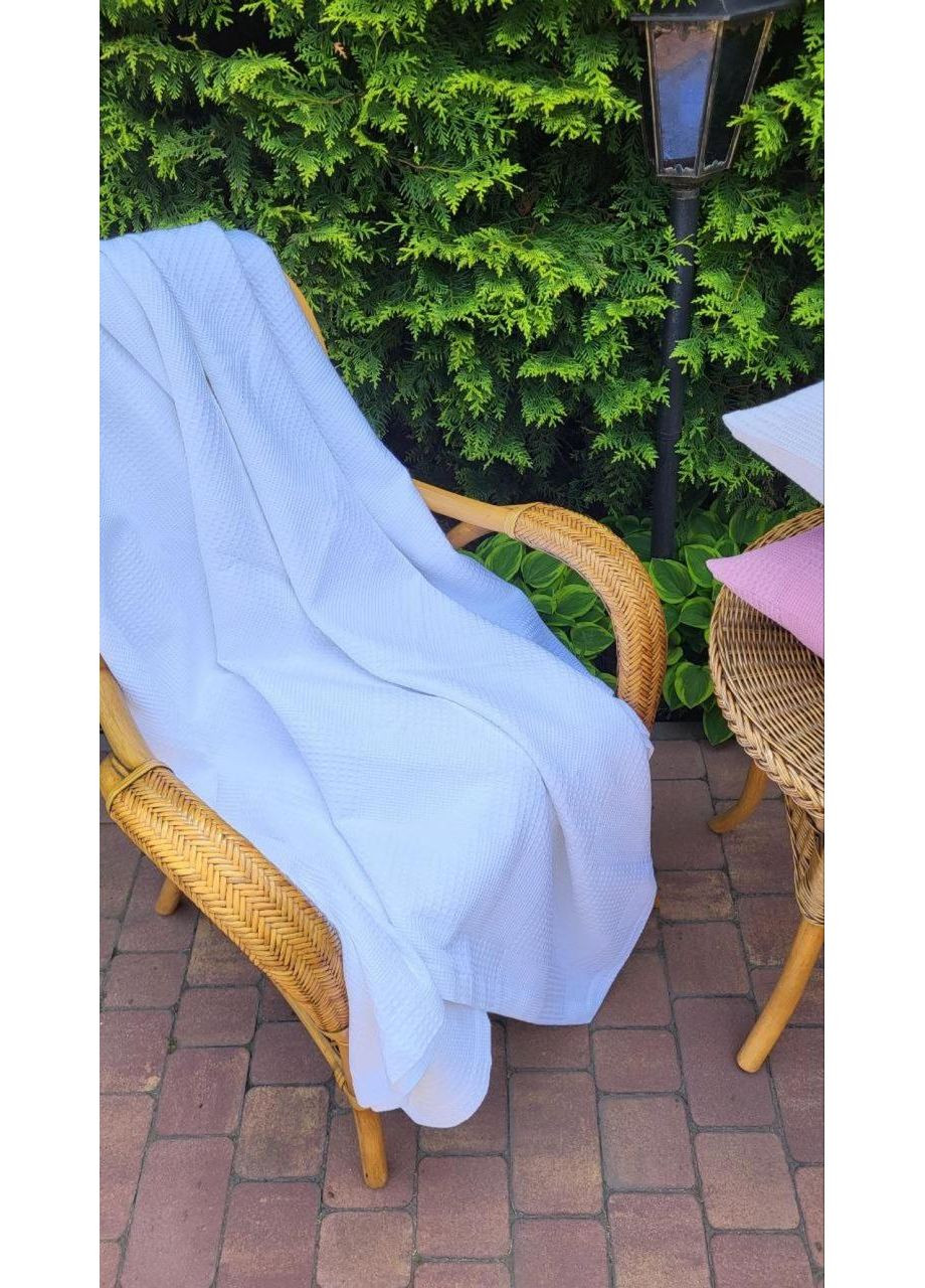 Покривало Білий, Піке Вафелька 160*220 No Brand (363190186)