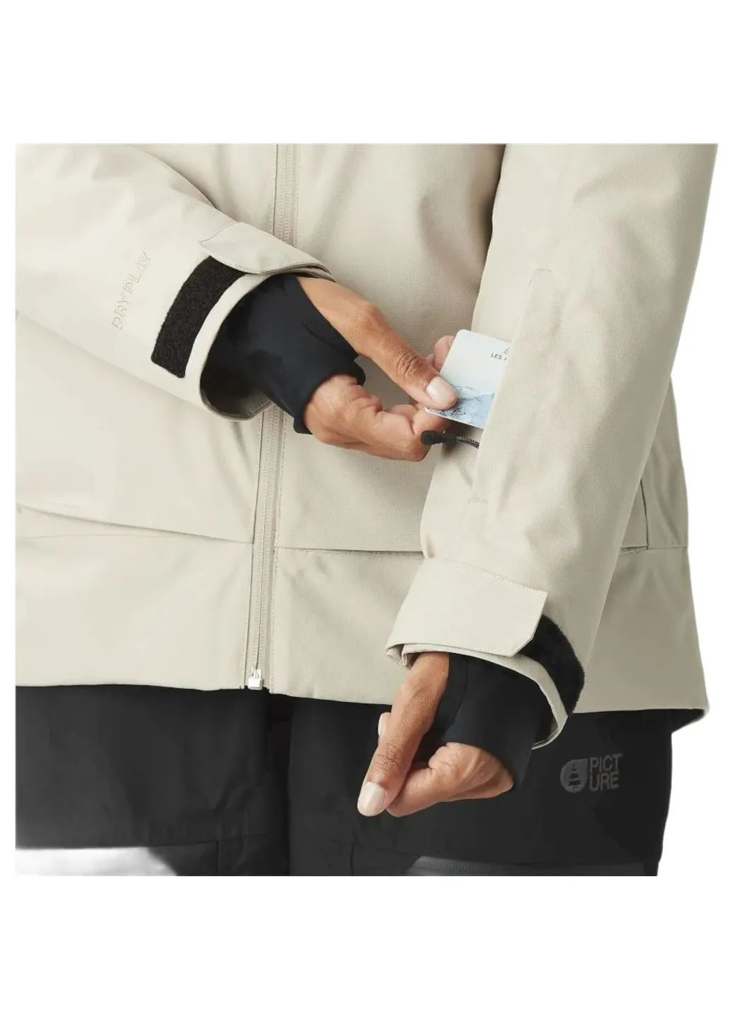 Бежевая демисезонная куртка exa jkt wmn Picture Organic