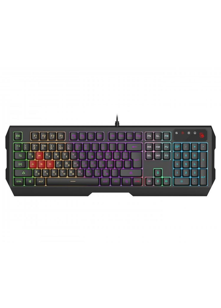 Клавіатура ігрова Bloody B140N (Black), з підсвічуванням, USB, чорна A4Tech (333825044)