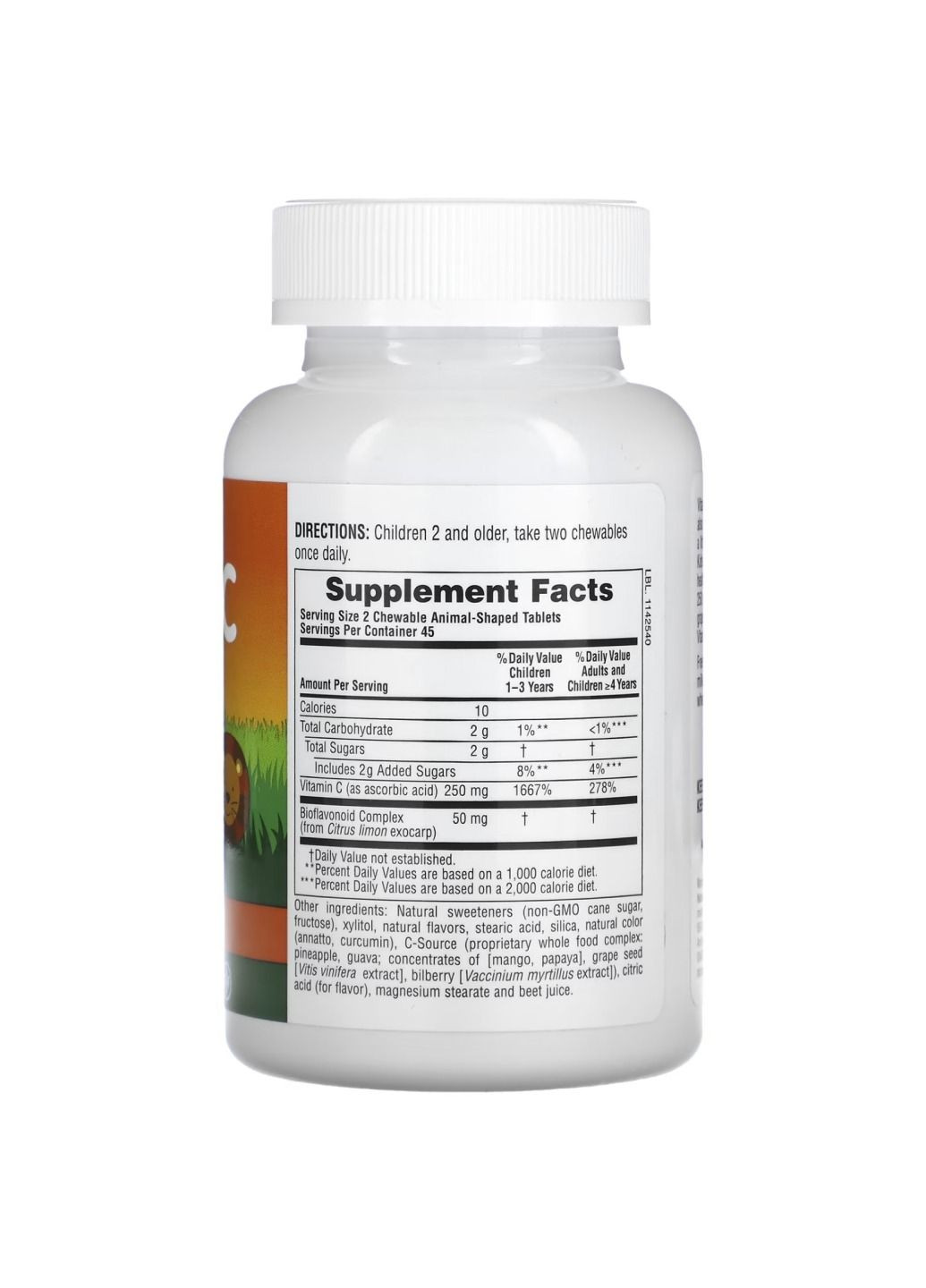 Комплекс витаминов Vit C Chewable - 90 tabs Nature's Plus (280917101)