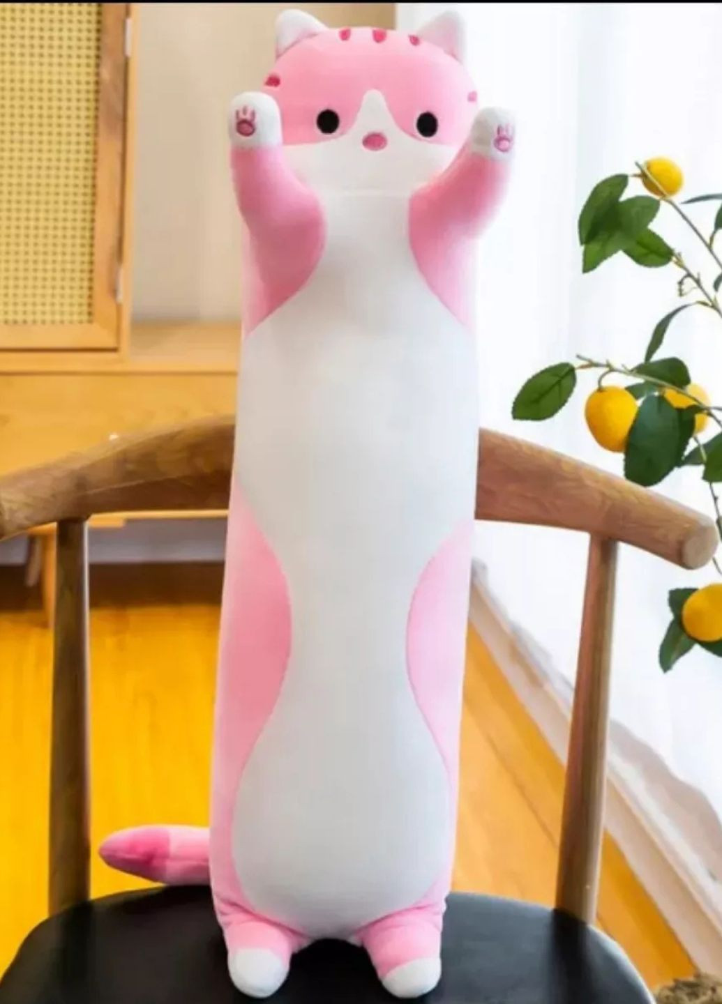 Мягкая игрушка кот-батон 70 см валик-подушка для объятий My Kigu (370145419)