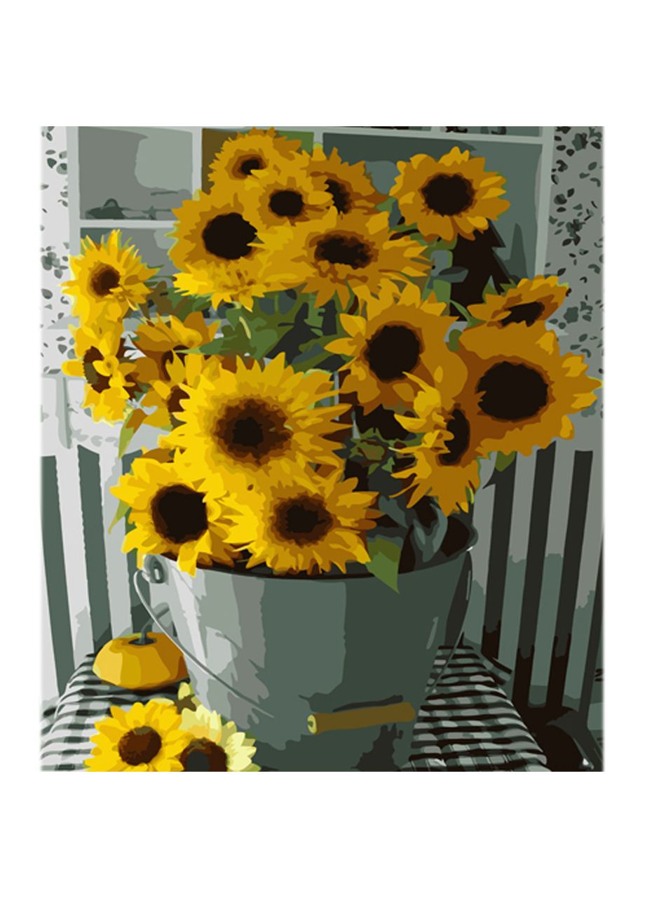 Картина по номерам Свет и тепло лета на цветном фоне размером 40х50 см (MZ048) Strateg (362501101)